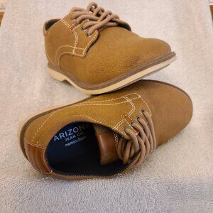 ARIZONA JEAN CO. BOYS ''ELLIOT'' TIE SHOES-COGNAC/TAN-SIZE 13 MEDIUM